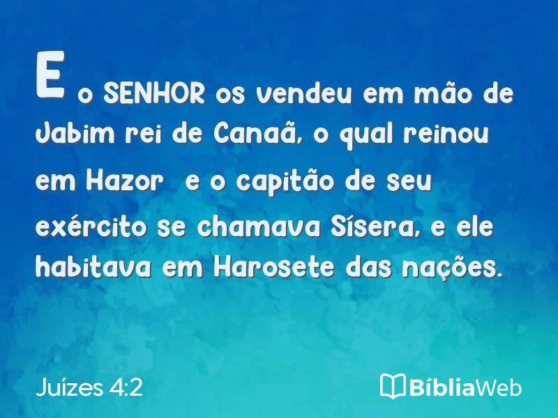 Juízes 4:2 em imagem para compartilhar