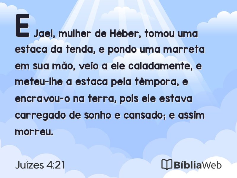 Juízes 4:21 em imagem para compartilhar