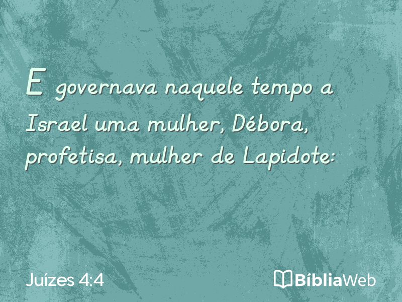 Juízes 4:4 em imagem para compartilhar