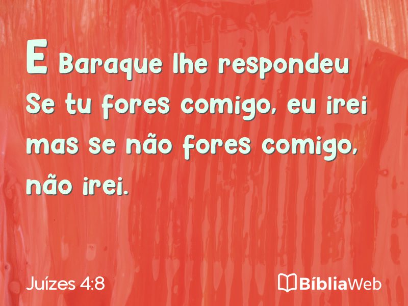 Juízes 4:8 em imagem para compartilhar