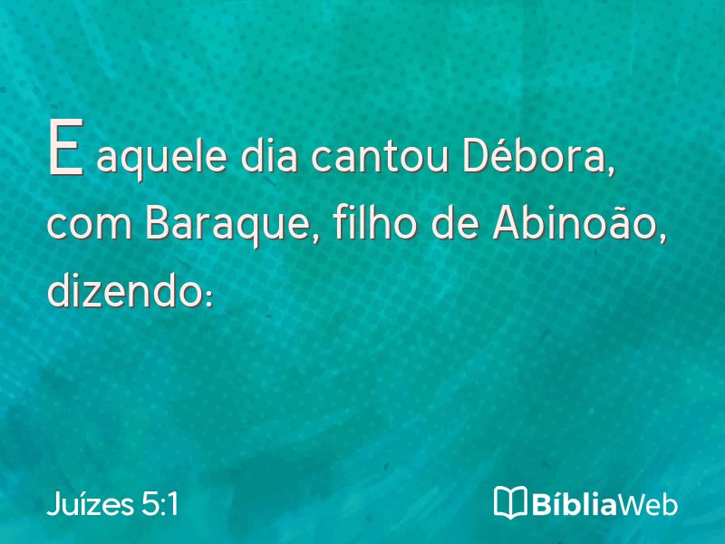 Juízes 5:1 em imagem para compartilhar