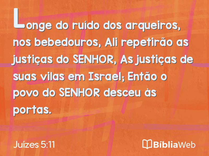 Juízes 5:11 em imagem para compartilhar