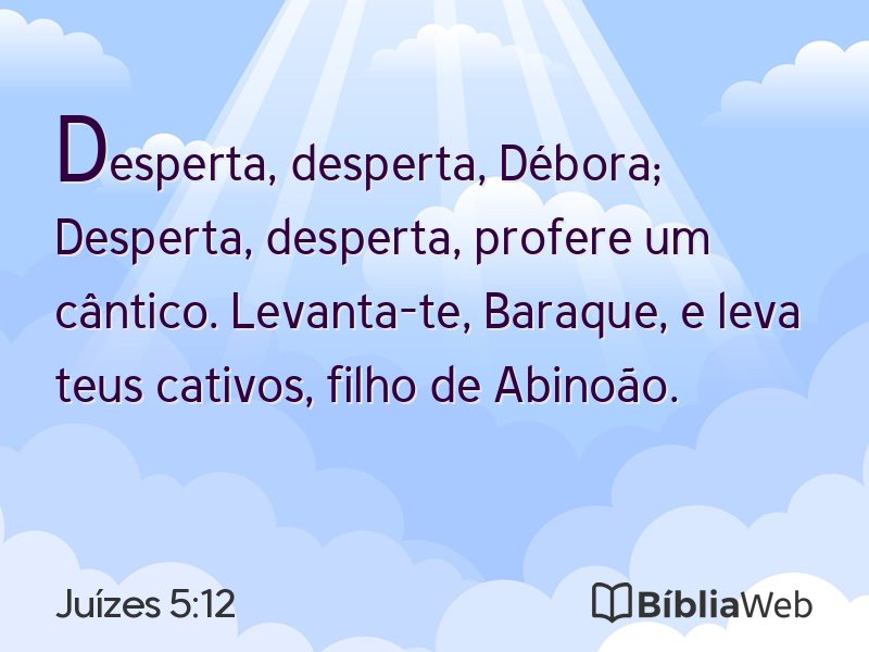 Juízes 5:12 em imagem para compartilhar