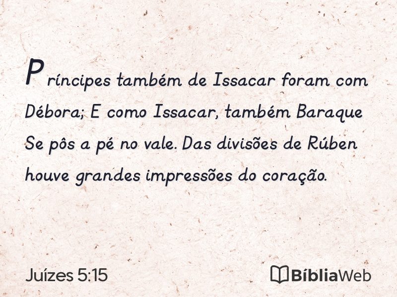 Juízes 5:15 em imagem para compartilhar