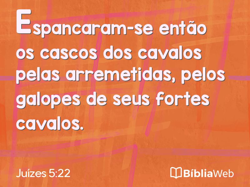 Juízes 5:22 em imagem para compartilhar