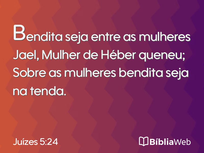 Juízes 5:24 em imagem para compartilhar