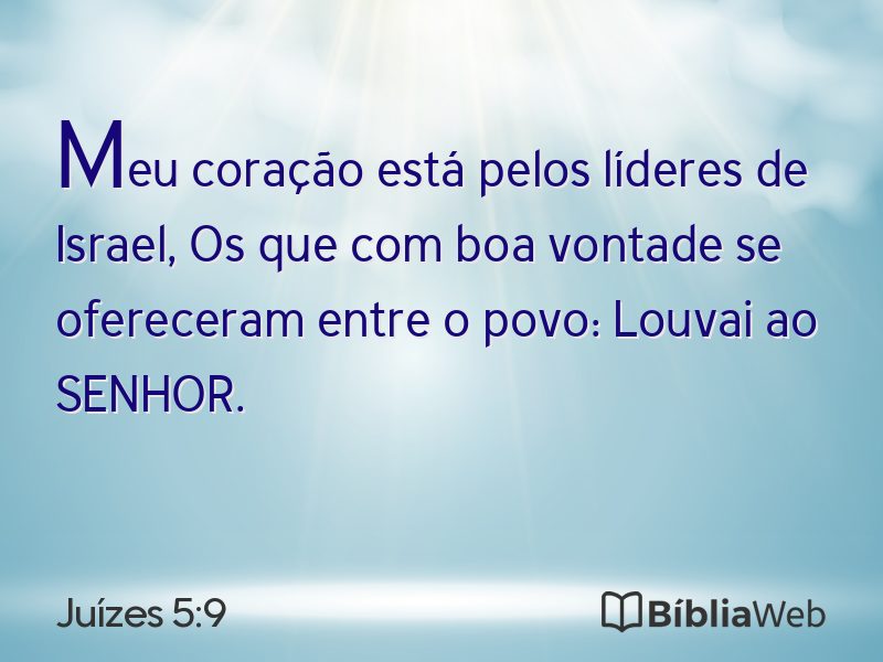 Juízes 5:9 em imagem para compartilhar