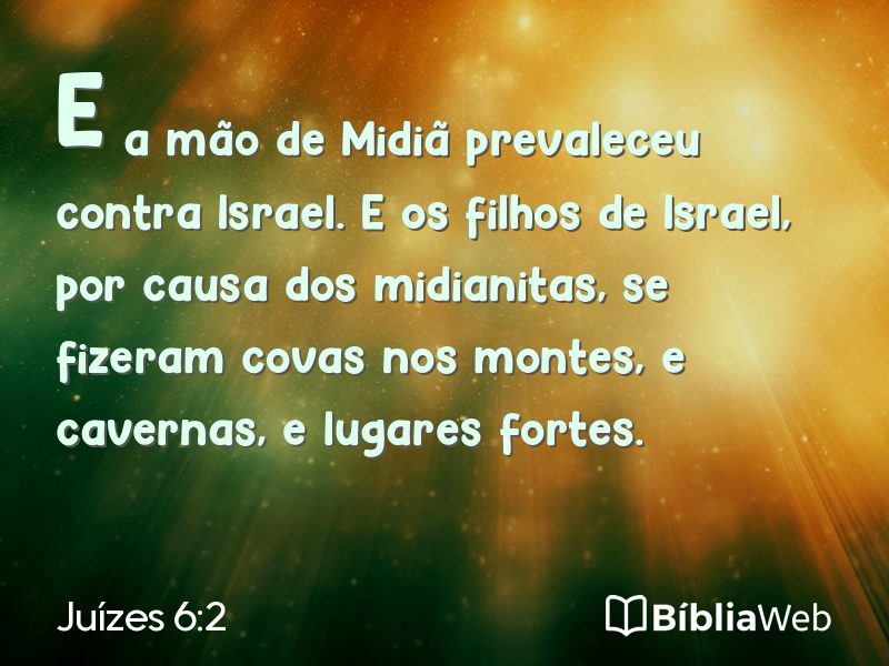 Juízes 6:2 em imagem para compartilhar