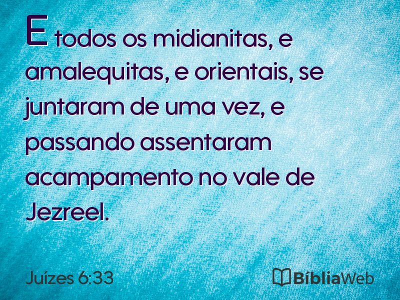 Juízes 6:33 em imagem para compartilhar