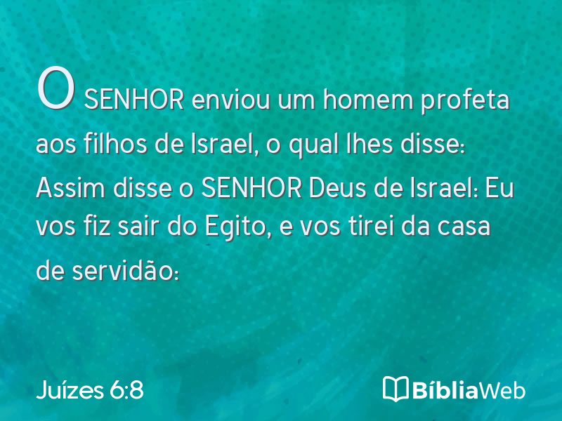 Juízes 6:8 em imagem para compartilhar