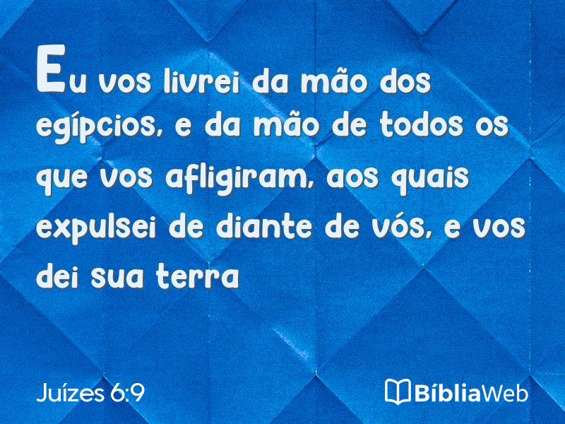 Juízes 6:9 em imagem para compartilhar