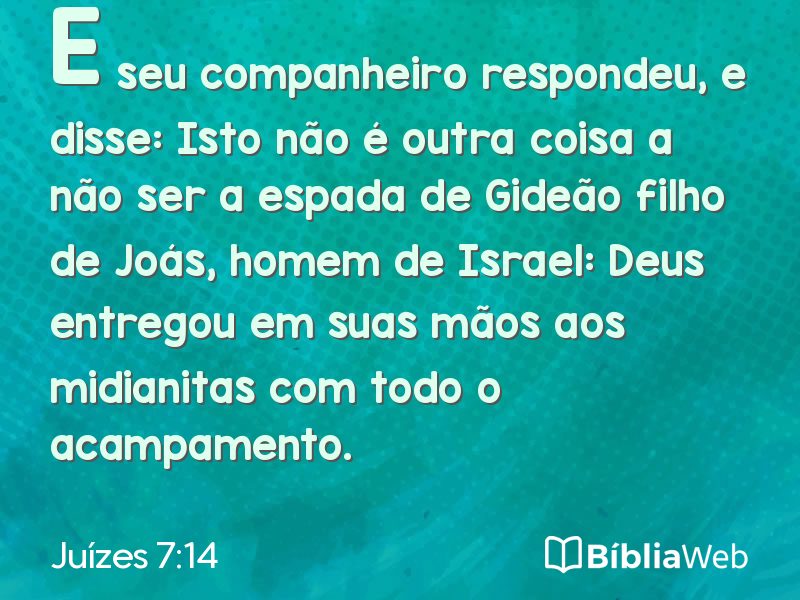 Juízes 7:14 em imagem para compartilhar