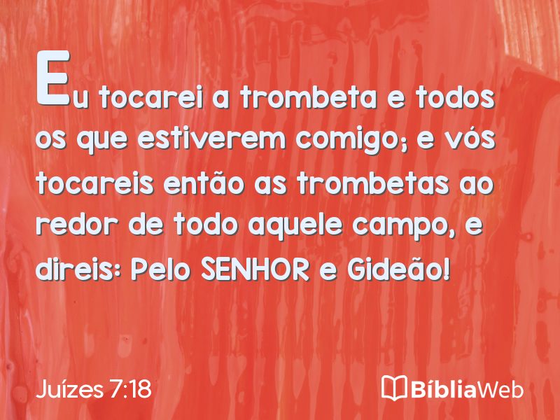 Juízes 7:18 em imagem para compartilhar