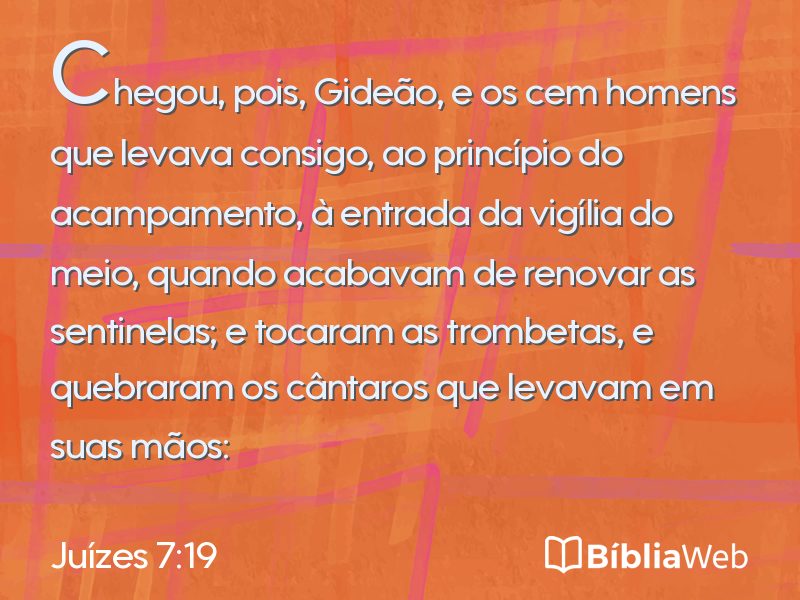 Juízes 7:19 em imagem para compartilhar