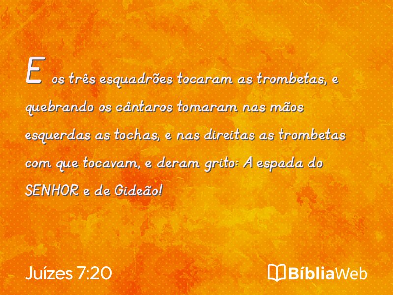 Juízes 7:20 em imagem para compartilhar