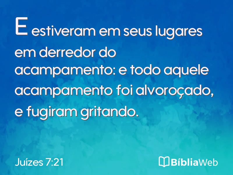Juízes 7:21 em imagem para compartilhar