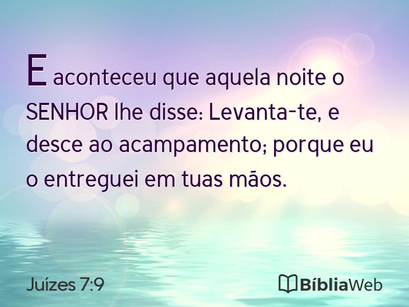 Juízes 7:9 em imagem para compartilhar