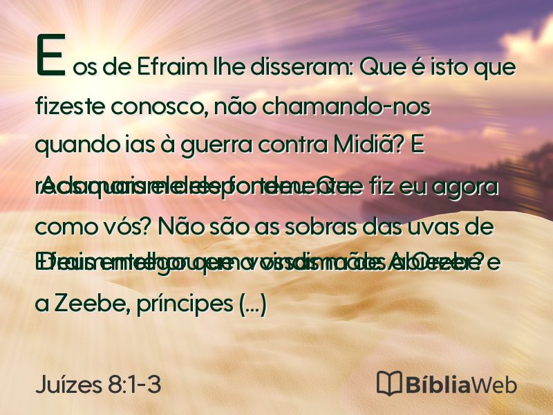 Juízes 8:1-3 em imagem para compartilhar