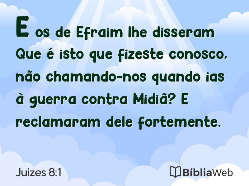 Juízes 8:1 em imagem para compartilhar