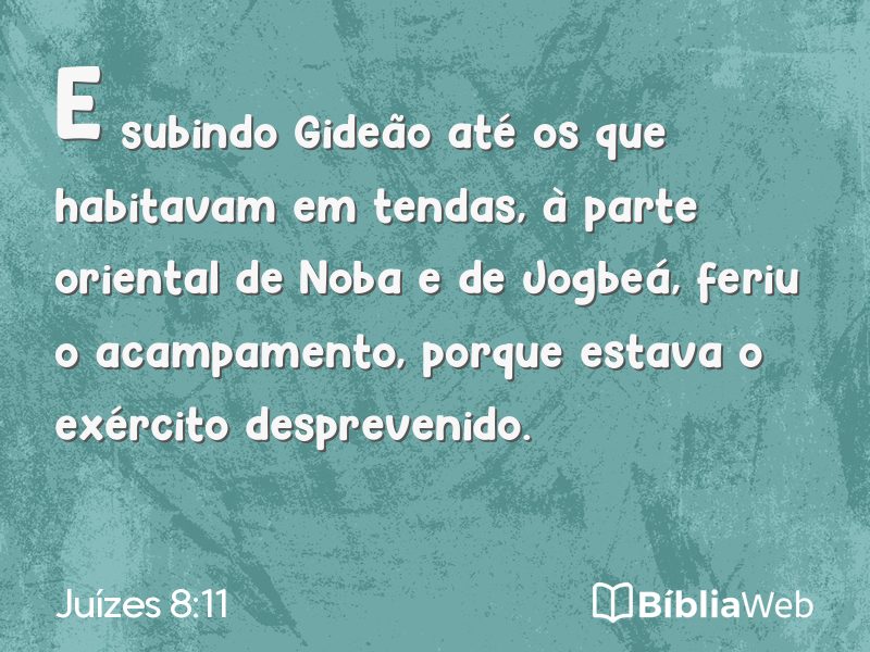 Juízes 8:11 em imagem para compartilhar