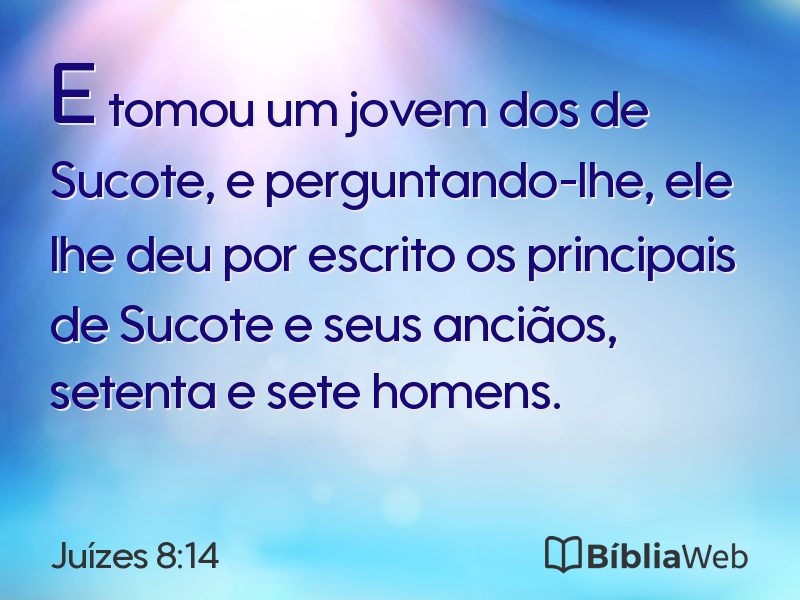 Juízes 8:14 em imagem para compartilhar