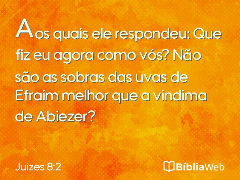 Juízes 8:2 em imagem para compartilhar