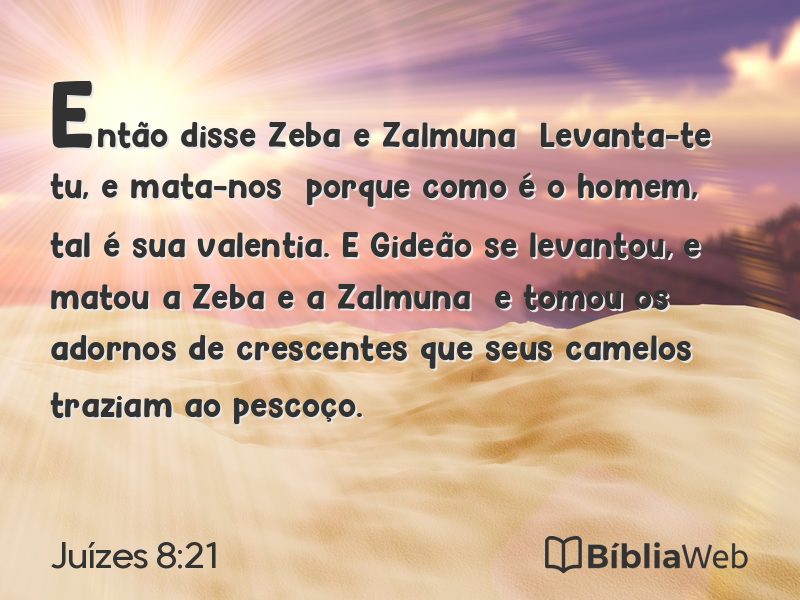 Juízes 8:21 em imagem para compartilhar