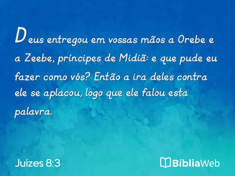 Juízes 8:3 em imagem para compartilhar