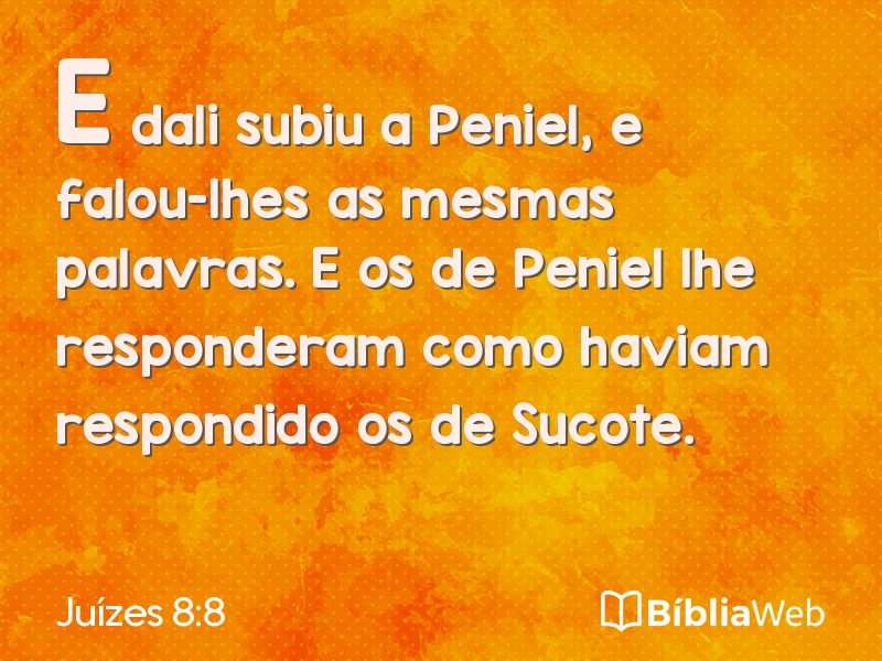 Juízes 8:8 em imagem para compartilhar