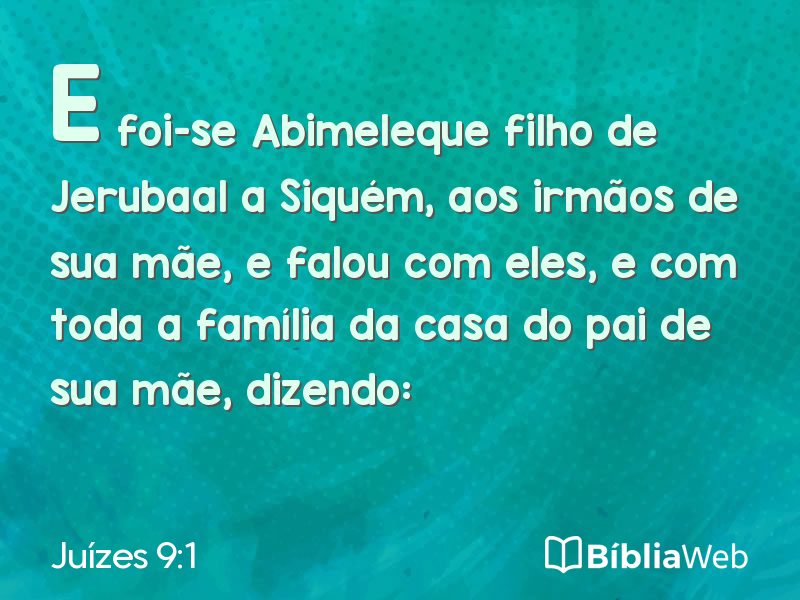Juízes 9:1 em imagem para compartilhar
