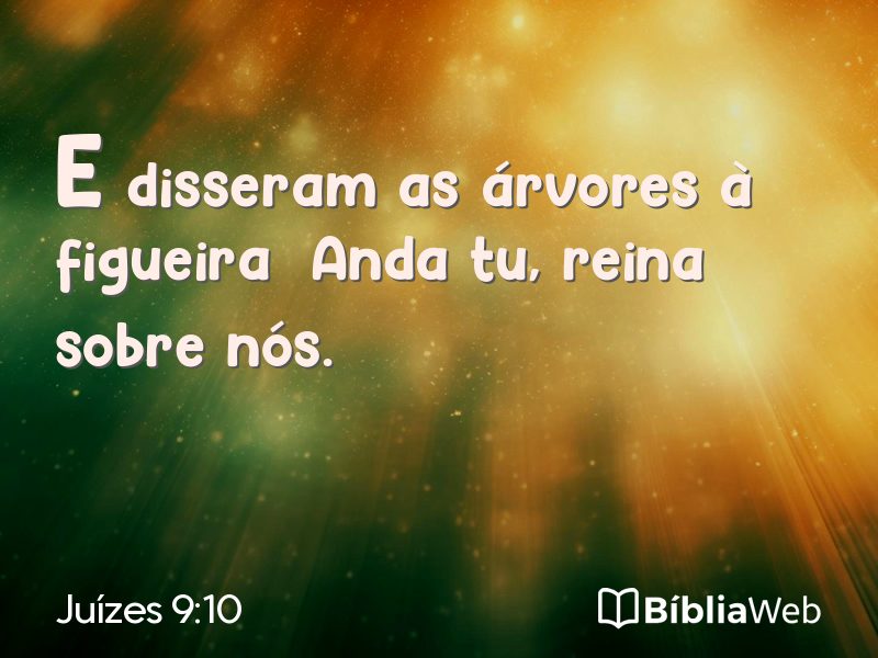Juízes 9:10 em imagem para compartilhar