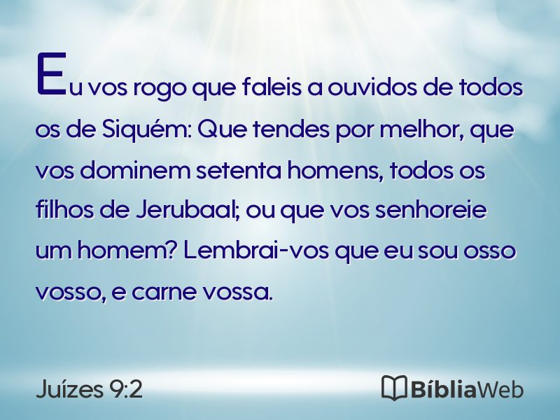 Juízes 9:2 em imagem para compartilhar