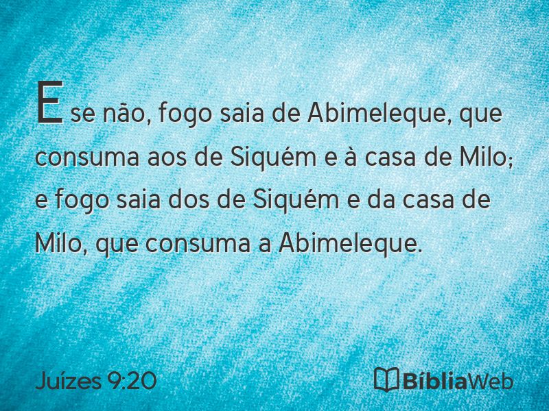 Juízes 9:20 em imagem para compartilhar