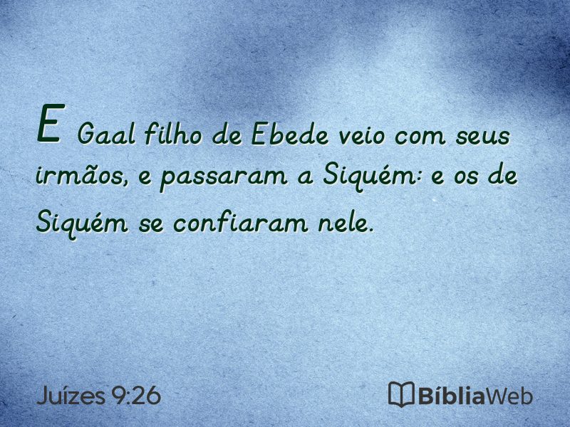 Juízes 9:26 em imagem para compartilhar