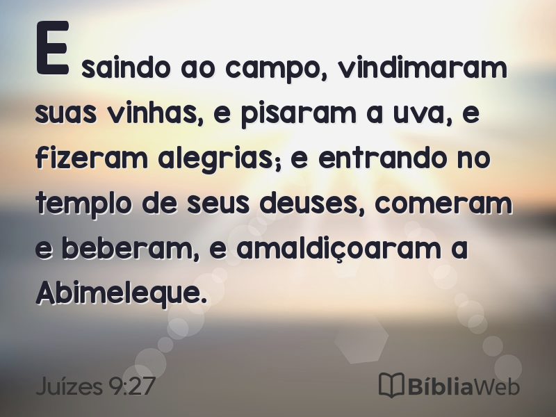 Juízes 9:27 em imagem para compartilhar