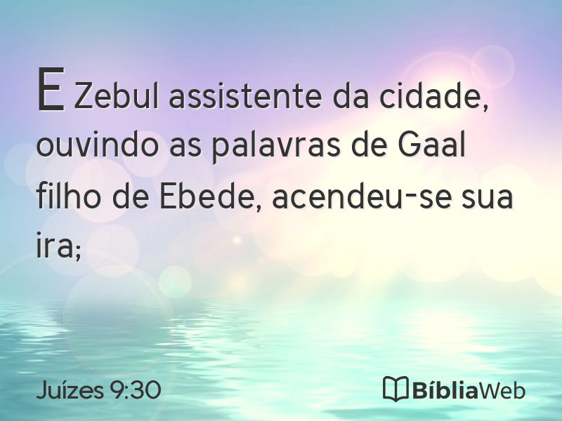Juízes 9:30 em imagem para compartilhar