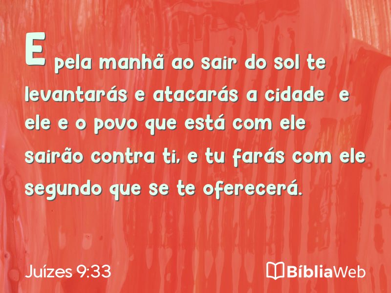 Juízes 9:33 em imagem para compartilhar
