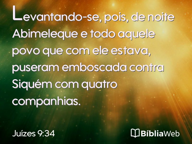 Juízes 9:34 em imagem para compartilhar