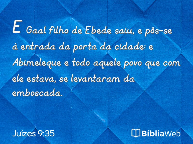 Juízes 9:35 em imagem para compartilhar