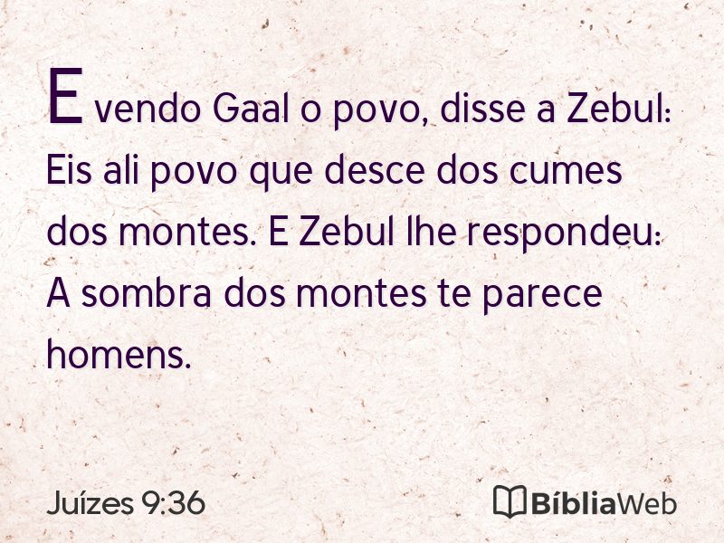 Juízes 9:36 em imagem para compartilhar