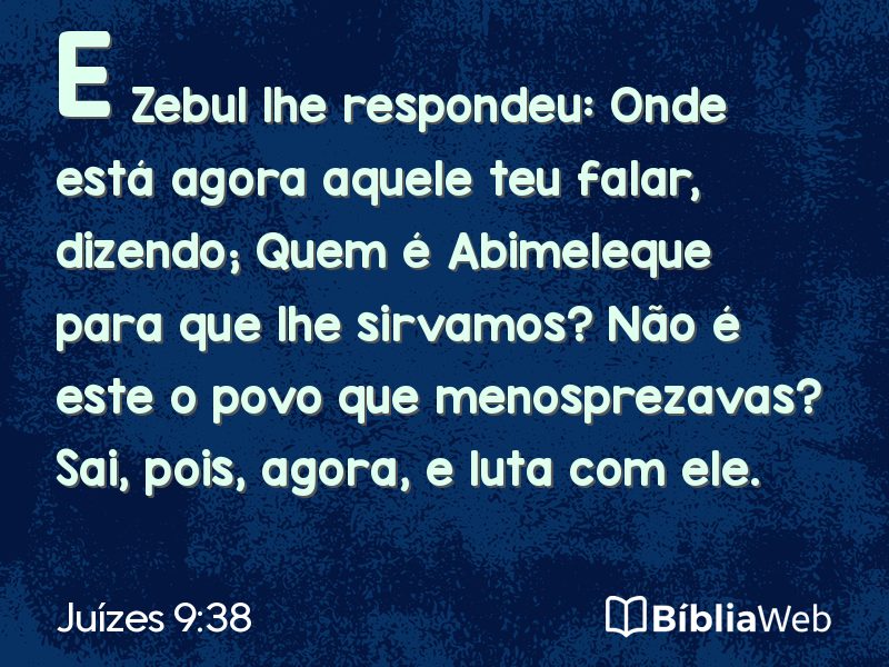 Juízes 9:38 em imagem para compartilhar