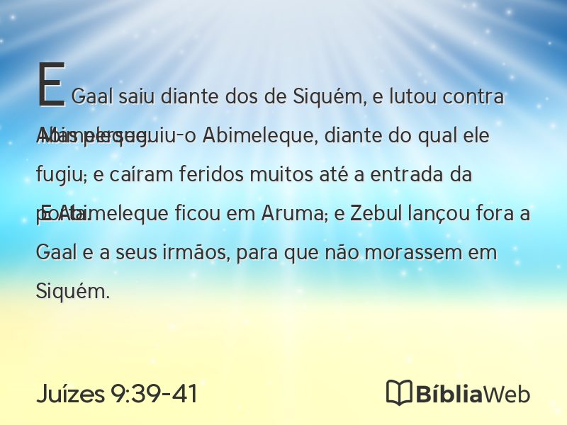 Juízes 9:39-41 em imagem para compartilhar