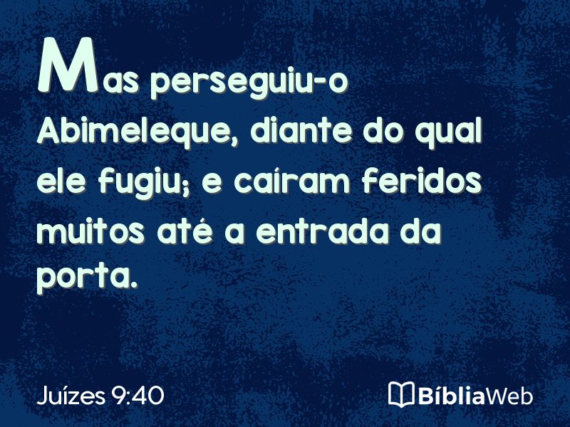 Juízes 9:40 em imagem para compartilhar