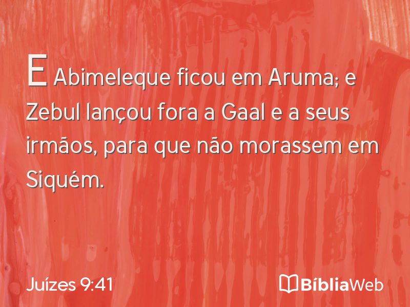 Juízes 9:41 em imagem para compartilhar