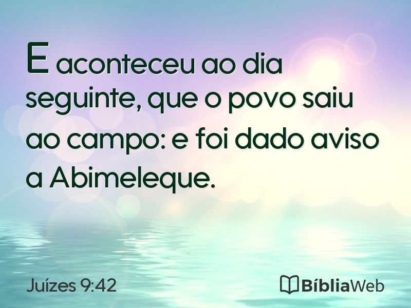 Juízes 9:42 em imagem para compartilhar