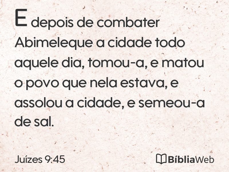 Juízes 9:45 em imagem para compartilhar
