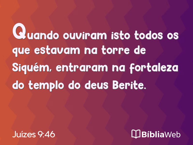 Juízes 9:46 em imagem para compartilhar