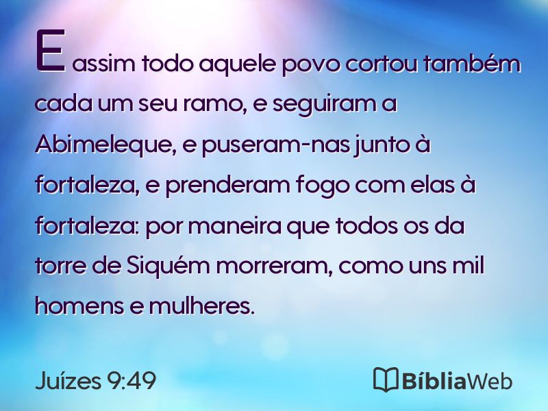 Juízes 9:49 em imagem para compartilhar