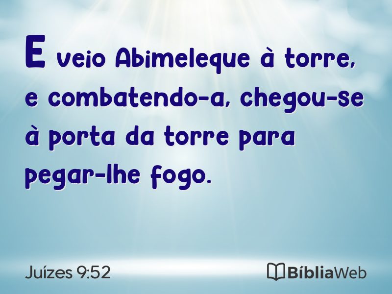 Juízes 9:52 em imagem para compartilhar