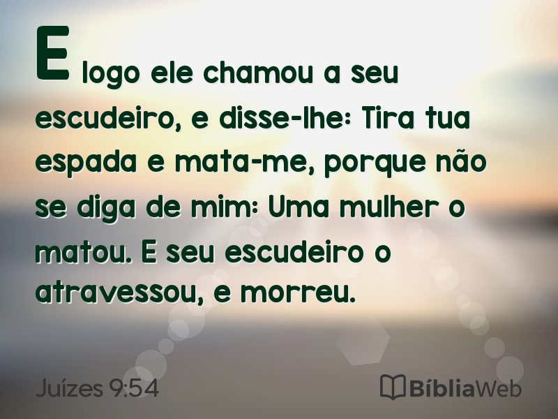 Juízes 9:54 em imagem para compartilhar